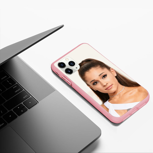 Чехол для iPhone 11 Pro Max матовый Ariana Grande Ариана Гранде, цвет баблгам - фото 5