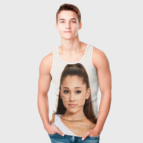 Мужская майка 3D Ariana Grande Ариана Гранде, цвет 3D печать - фото 5