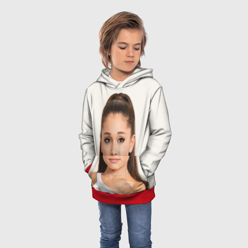 Детская толстовка 3D Ariana Grande Ариана Гранде, цвет красный - фото 3