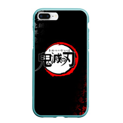 Чехол для iPhone 7Plus/8 Plus матовый Клинок рассекающий демонов demon Slayer Kimetsu no Yaiba