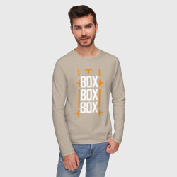 Мужской лонгслив хлопок Box box box - фото 2