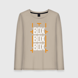 Женский лонгслив хлопок Box box box