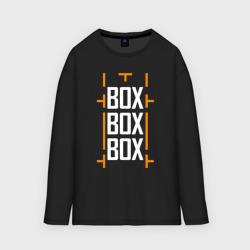 Женский лонгслив oversize хлопок Box box box