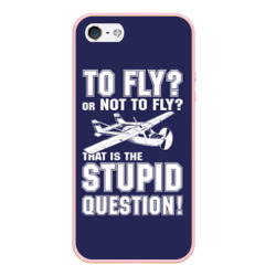 Чехол для iPhone 5/5S матовый Летать, или не летать?