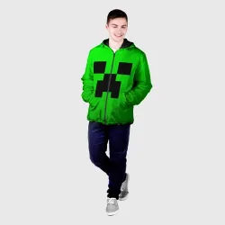 Мужская куртка 3D Minecraft Creeper Крипер - фото 3