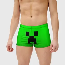 Мужские купальные плавки 3D Minecraft Creeper Крипер - фото 3