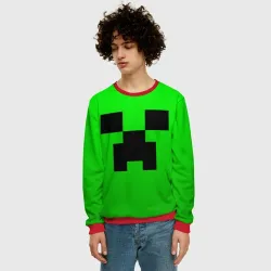 Мужской свитшот 3D Minecraft Creeper Крипер - фото 3