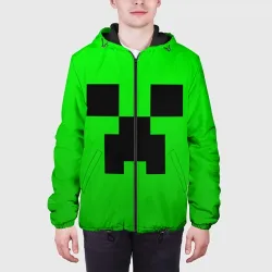 Мужская куртка 3D Minecraft Creeper Крипер - фото 4