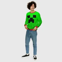 Мужской свитшот 3D Minecraft Creeper Крипер - фото 5