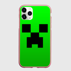 Чехол для iPhone 11 Pro Max матовый Minecraft Creeper Крипер
