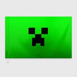 Флаг 3D Minecraft Creeper Крипер