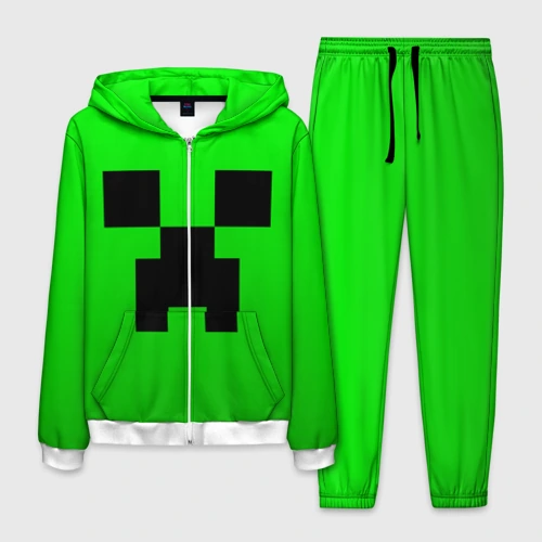 Мужской костюм 3D Minecraft Creeper Крипер