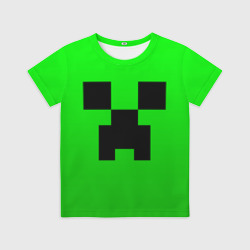 Детская футболка 3D Minecraft Creeper Крипер