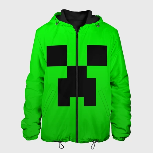 Мужская куртка 3D Minecraft Creeper Крипер