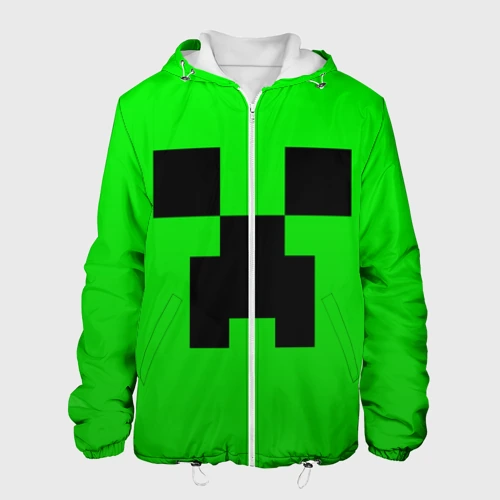 Мужская куртка 3D Minecraft Creeper Крипер