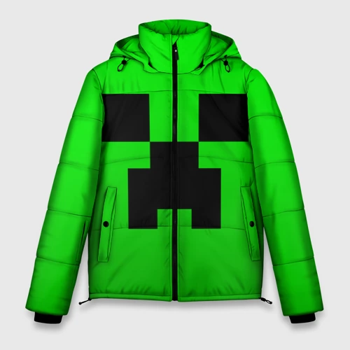 Мужская зимняя куртка 3D Minecraft Creeper Крипер