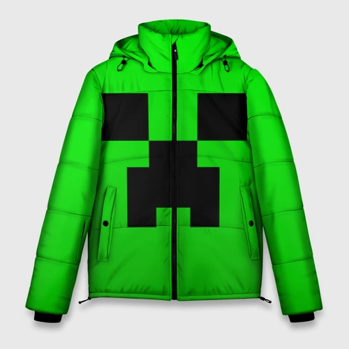 Мужская зимняя куртка 3D Minecraft Creeper Крипер