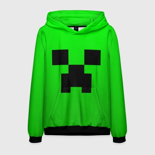 Мужская толстовка 3D Minecraft Creeper Крипер