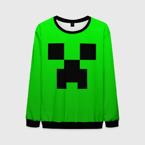 Мужской свитшот 3D Minecraft Creeper Крипер