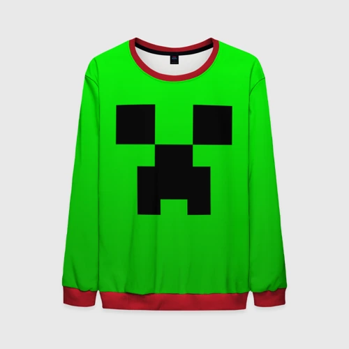 Мужской свитшот 3D Minecraft Creeper Крипер