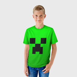Детская футболка 3D Minecraft Creeper Крипер - фото 2