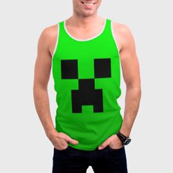 Мужская майка 3D Minecraft Creeper Крипер - фото 2