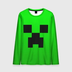 Мужской лонгслив 3D Minecraft Creeper Крипер