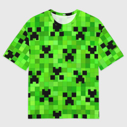 Женская футболка oversize 3D Minecraft Майнкрафт
