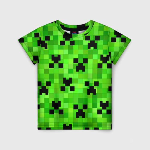 Детская футболка 3D Minecraft Майнкрафт, цвет 3D печать
