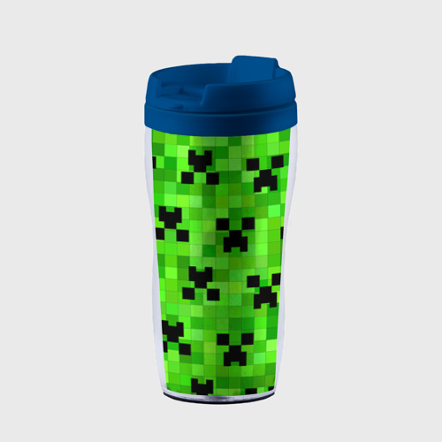 Термокружка-непроливайка Minecraft Майнкрафт, цвет синий