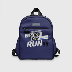 Детский рюкзак 3D Бегу - значит живу