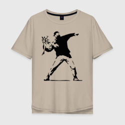 Мужская футболка хлопок Oversize Banksy
