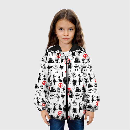 Детская куртка 3D Banksy, цвет черный - фото 4