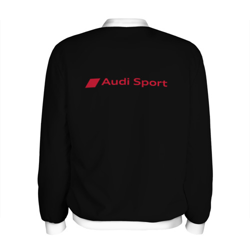 Мужской бомбер 3D Audi RS Ауди РС +спина, цвет белый - фото 2