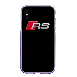 Чехол для iPhone XS Max матовый Audi RS Ауди РС +спина