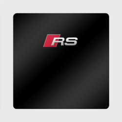 Магнит виниловый Квадрат Audi RS Ауди РС +спина