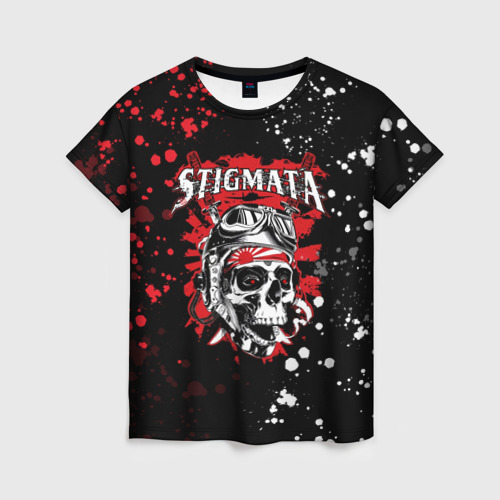 Женская футболка 3D с принтом Stigmata, вид спереди #2
