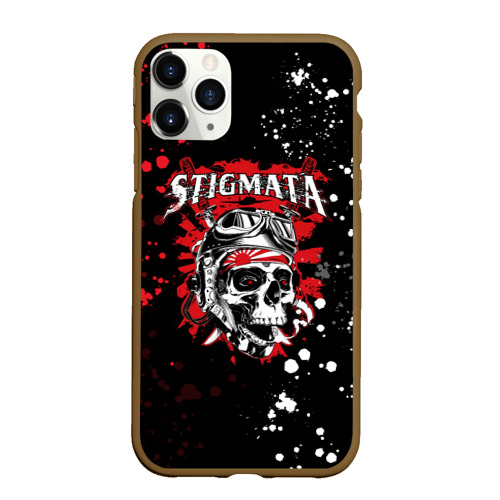 Чехол для iPhone 11 Pro Max матовый Stigmata Стигмата, цвет коричневый