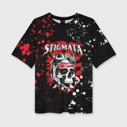 Женская футболка oversize 3D Stigmata Стигмата