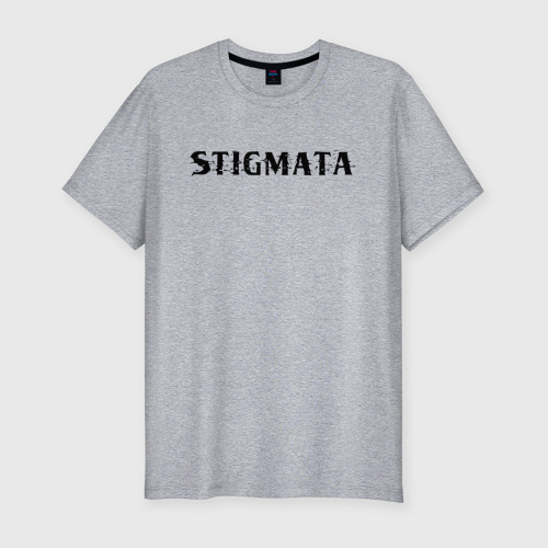 Мужская футболка хлопок Slim Stigmata | Стигмата (Z), цвет меланж