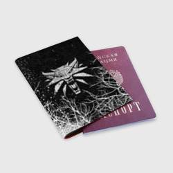 Обложка для паспорта матовая кожа Ведьмак the Witcher Геральт - фото 2