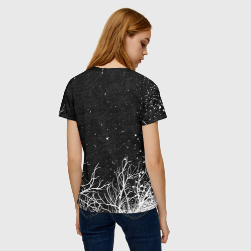 Женская футболка 3D с принтом ВЕДЬМАК | THE WITCHER | ГЕРАЛЬТ, вид сзади #2