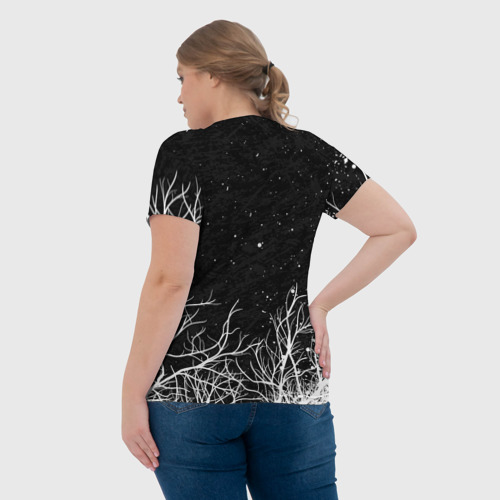 Женская футболка 3D с принтом ВЕДЬМАК | THE WITCHER | ГЕРАЛЬТ, вид сзади #2