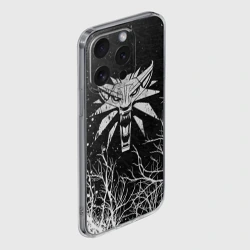 Чехол для iPhone 15 Pro силиконовый с защитой камеры Ведьмак the Witcher Геральт - фото 2