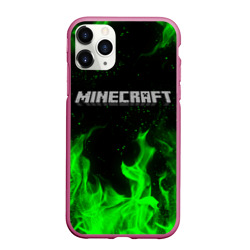 Чехол для iPhone 11 Pro Max матовый Minecraft Майнкрафт