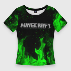 Женская футболка 3D Slim Minecraft Майнкрафт