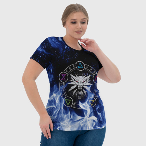 Женская футболка 3D с принтом Ведьмак, фото #4