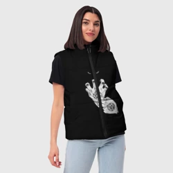 Женский жилет утепленный 3D Выжигющий Искру - фото 2