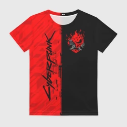 Женская футболка 3D Cyberpunk 2077 Киберпанк