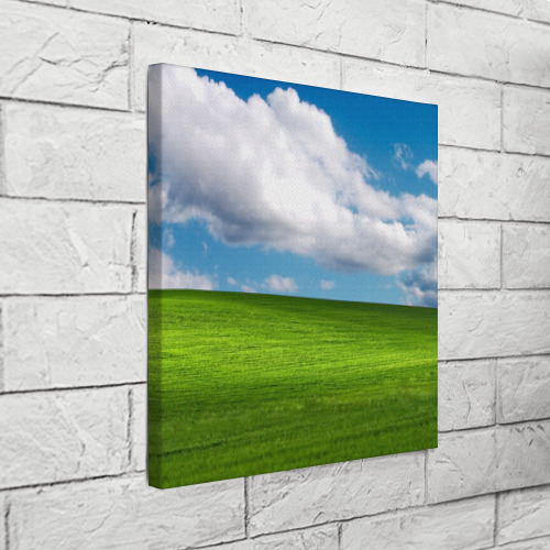 Холст квадратный Заставка Windows, цвет 3D печать - фото 3